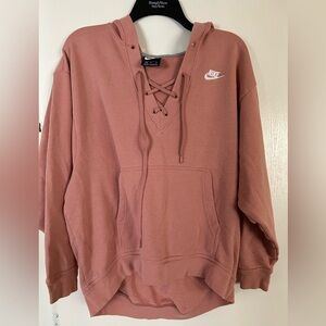 Women’s Nike French Terry Lace Up Hoodie